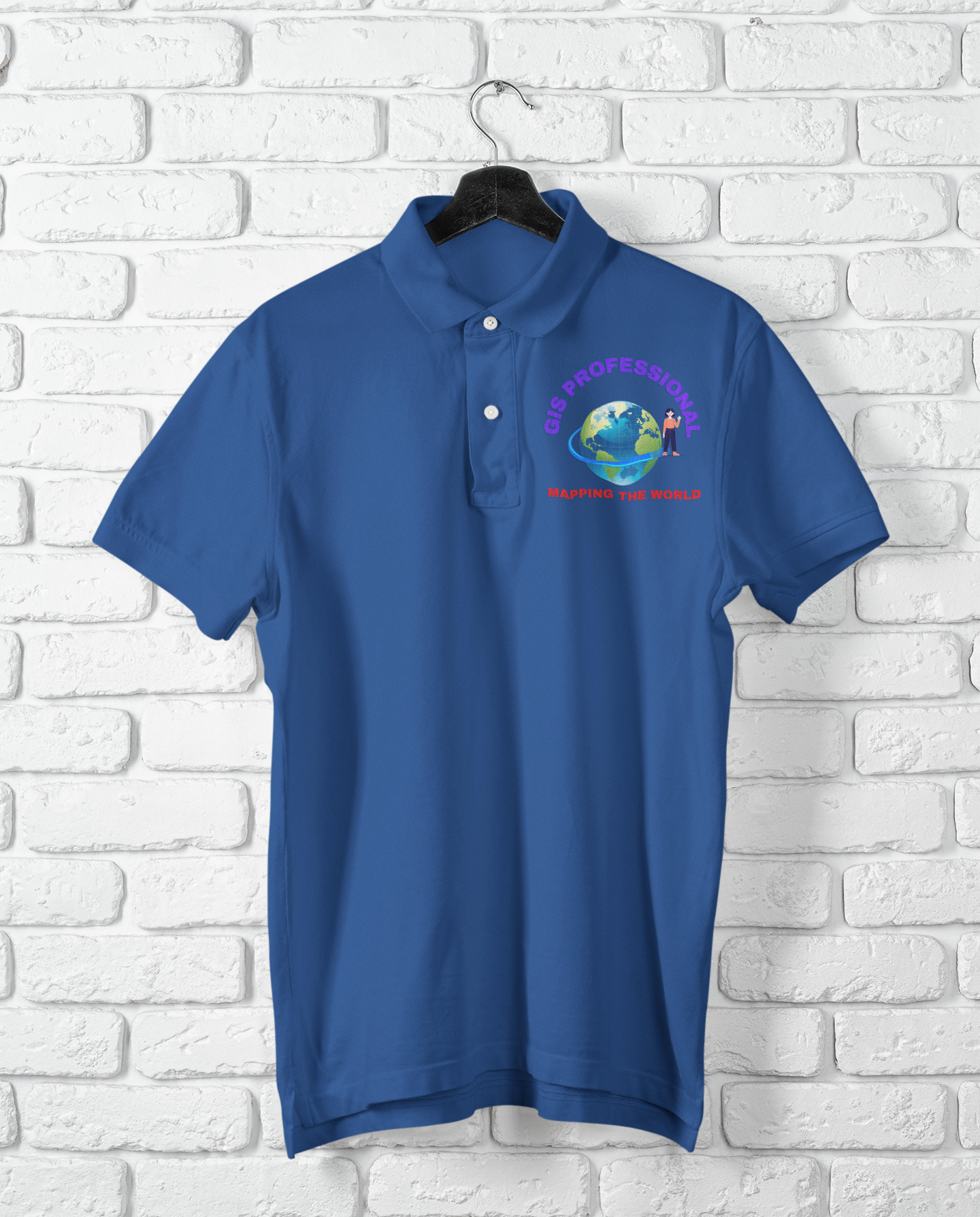 GIS PROFETIONAL MAPPING POLO T-SHIRT