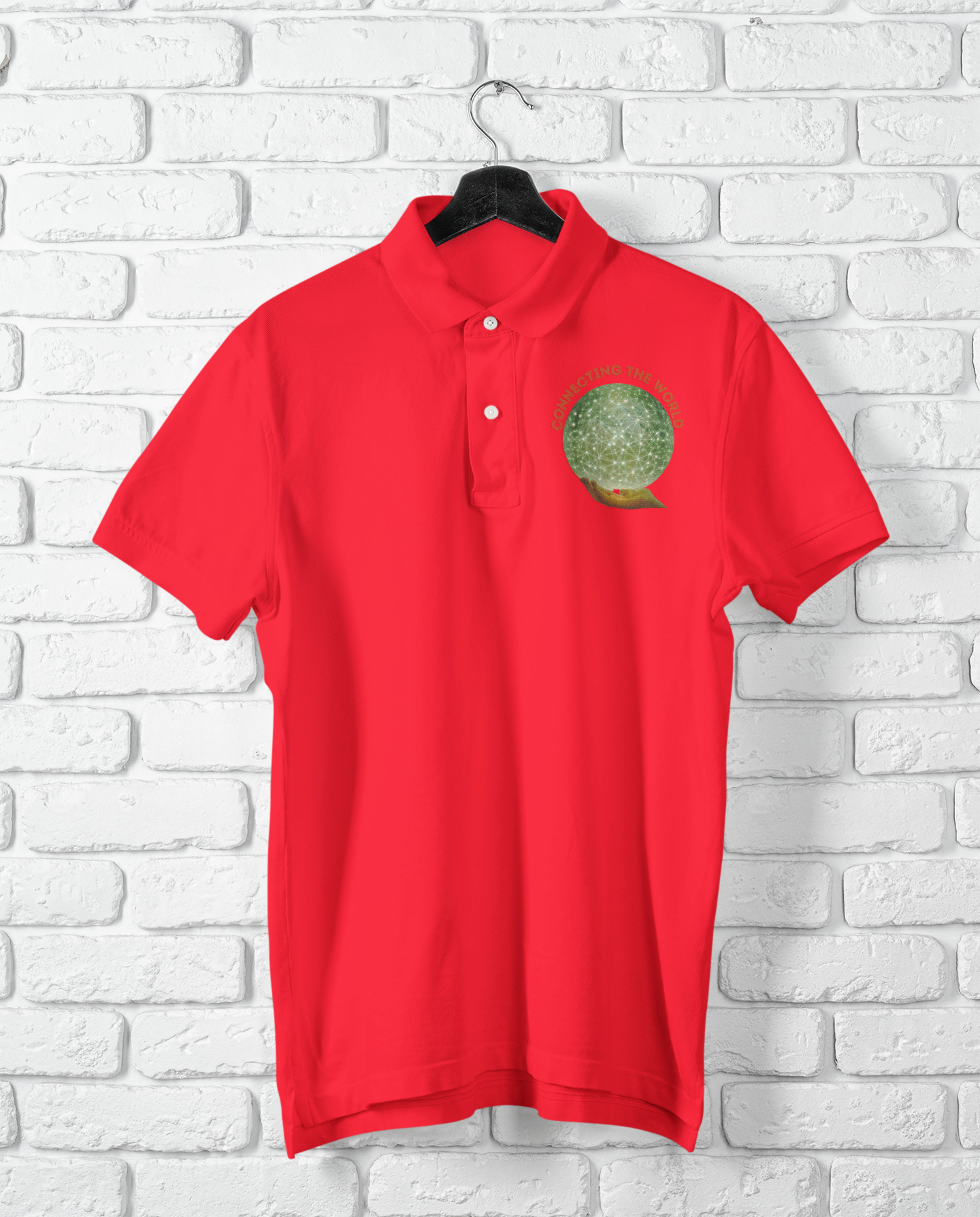 CONNECTING THE WORLD POLO T SHIRT