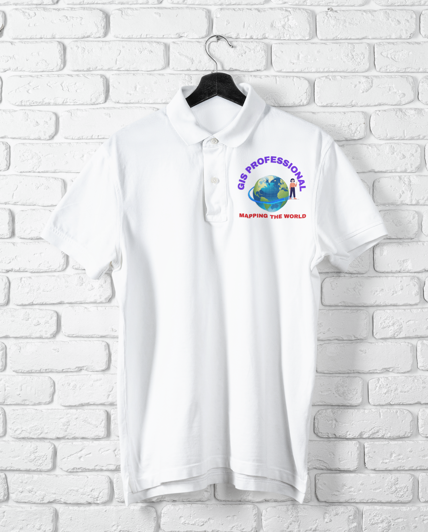 GIS PROFETIONAL MAPPING POLO T-SHIRT