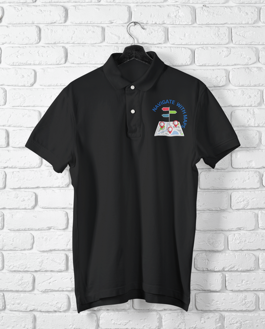 NAVIGATE WITH MAP POLO T SHIRT
