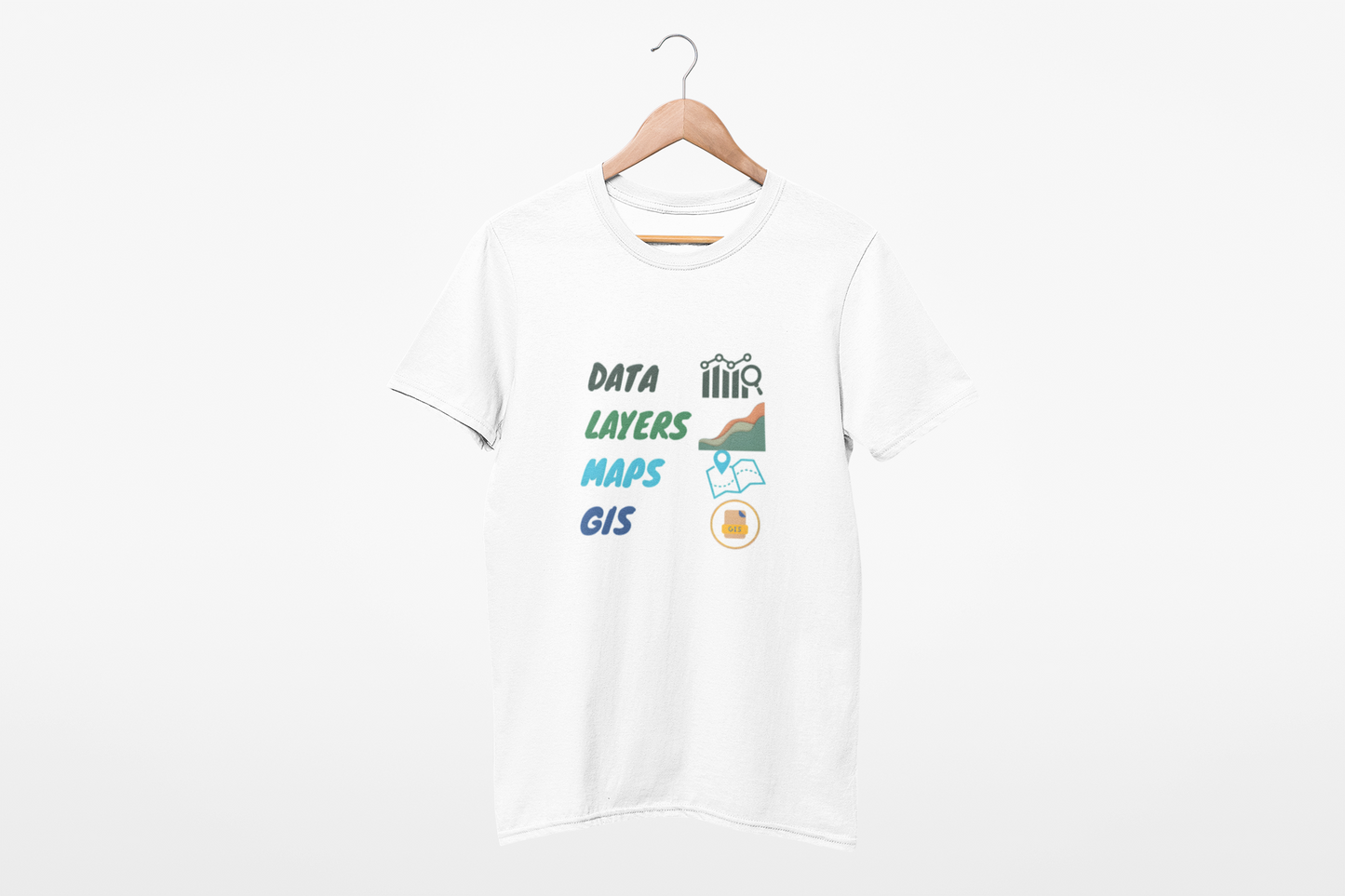 GIS DATA LAYER T SHIRT