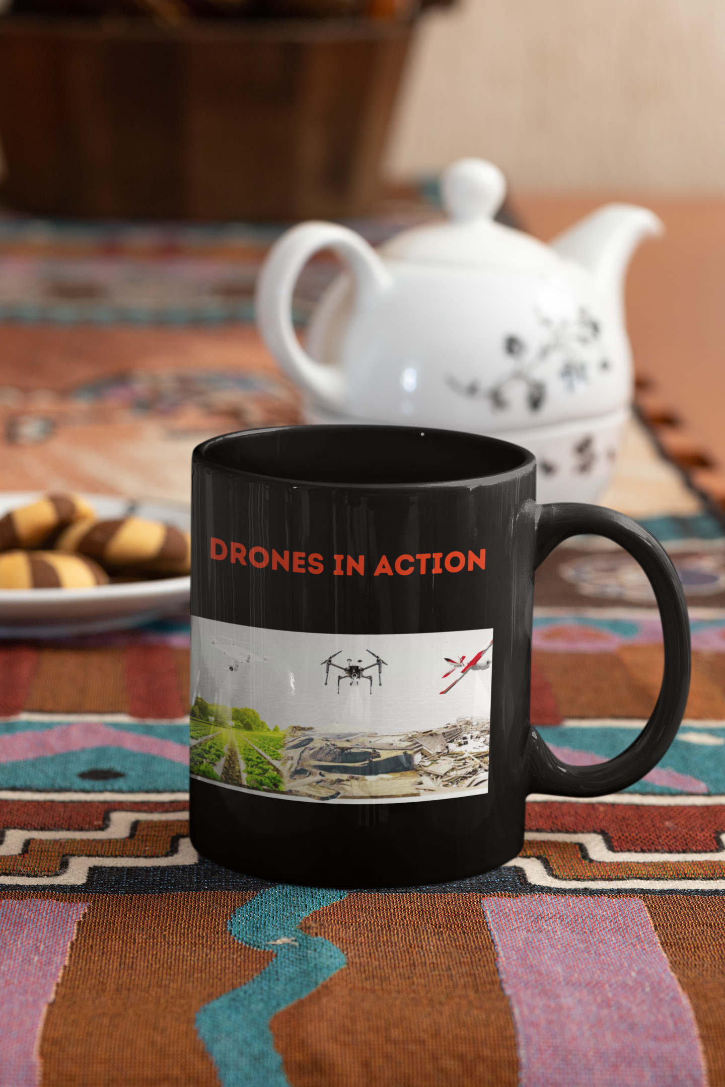 DRONES IN ACTION MUG