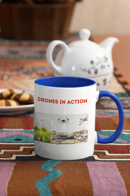 DRONES IN ACTION MUG