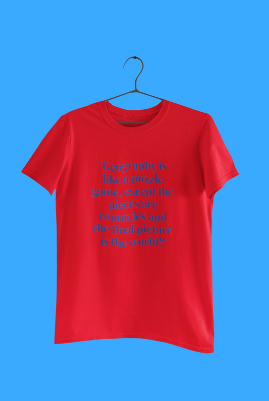 GEOGRAPHY LIKE A PUZZLE T SHIRT